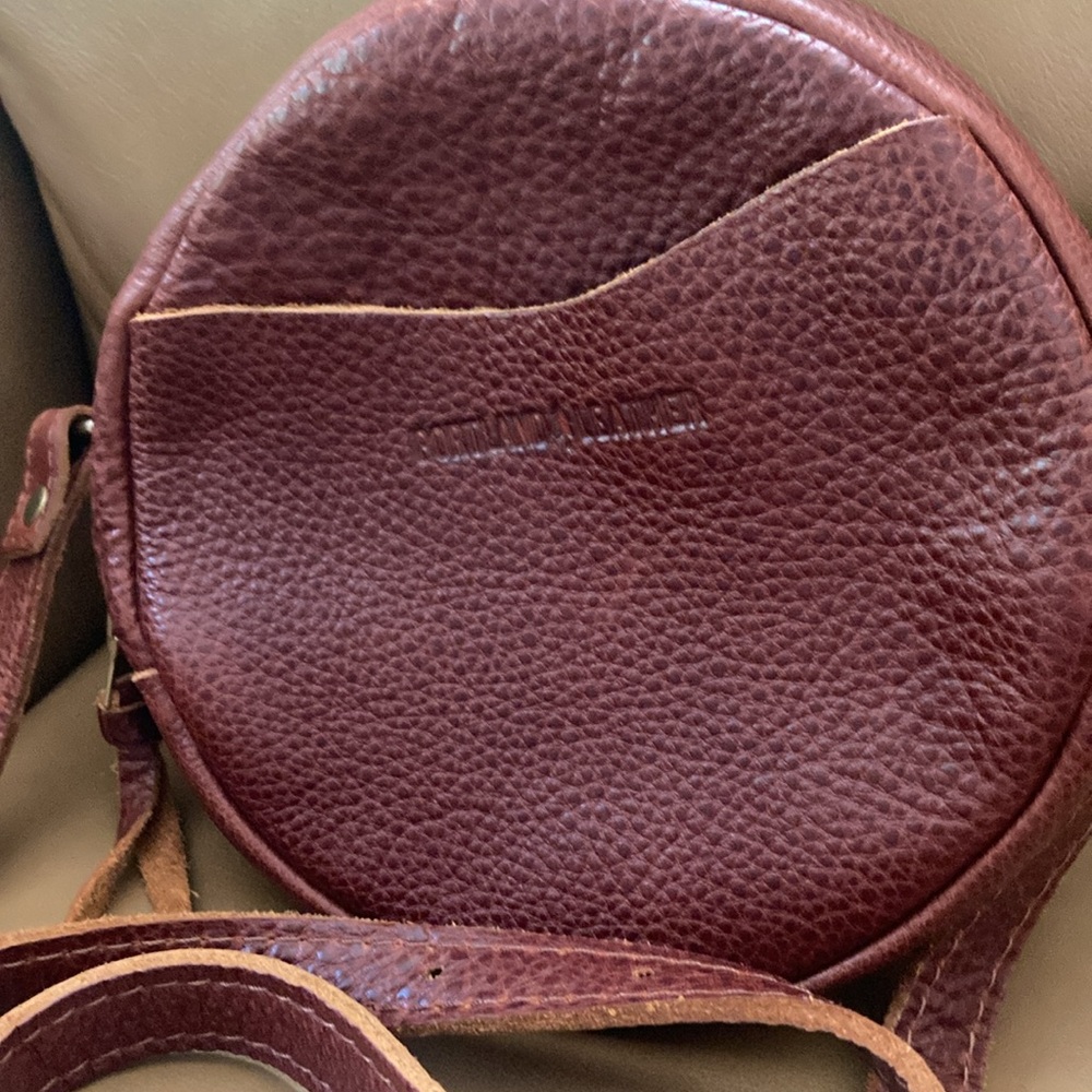 Portland Leather Mini Circle Crossbody Bag - Picture 5 of 15